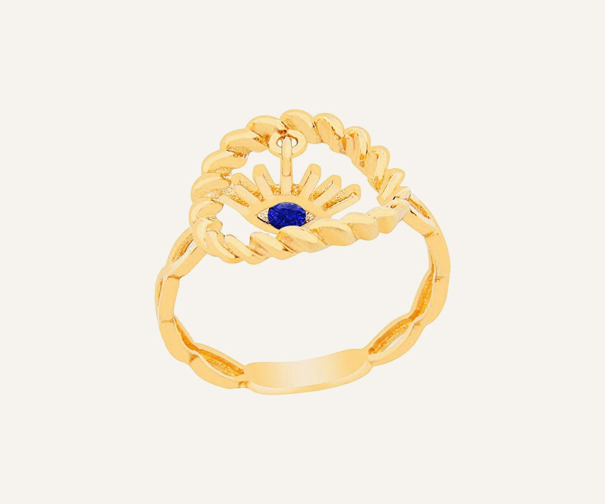 Gold Mini Alidia Cubic Zirconia Ring