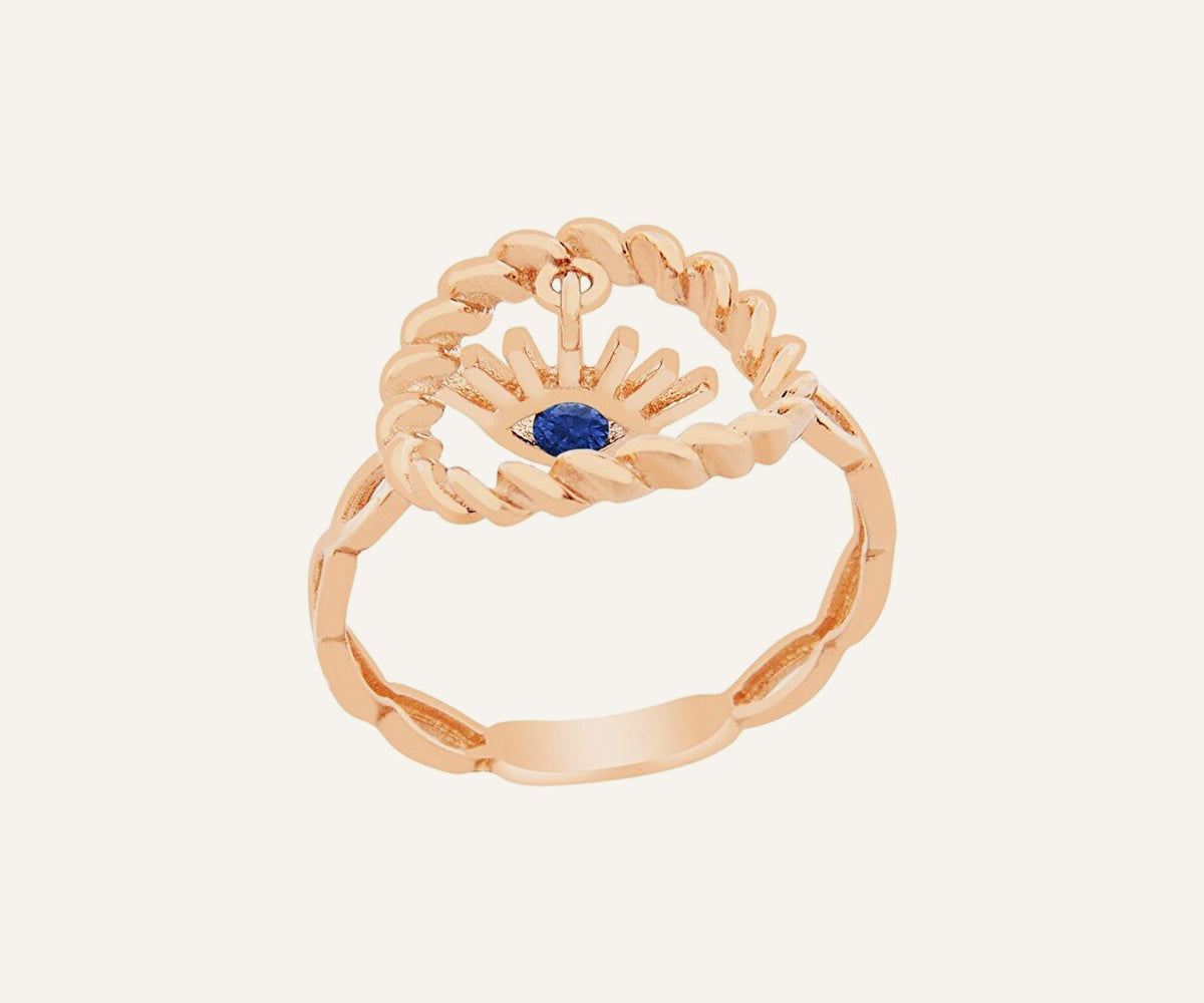 Gold Mini Alidia Cubic Zirconia Ring